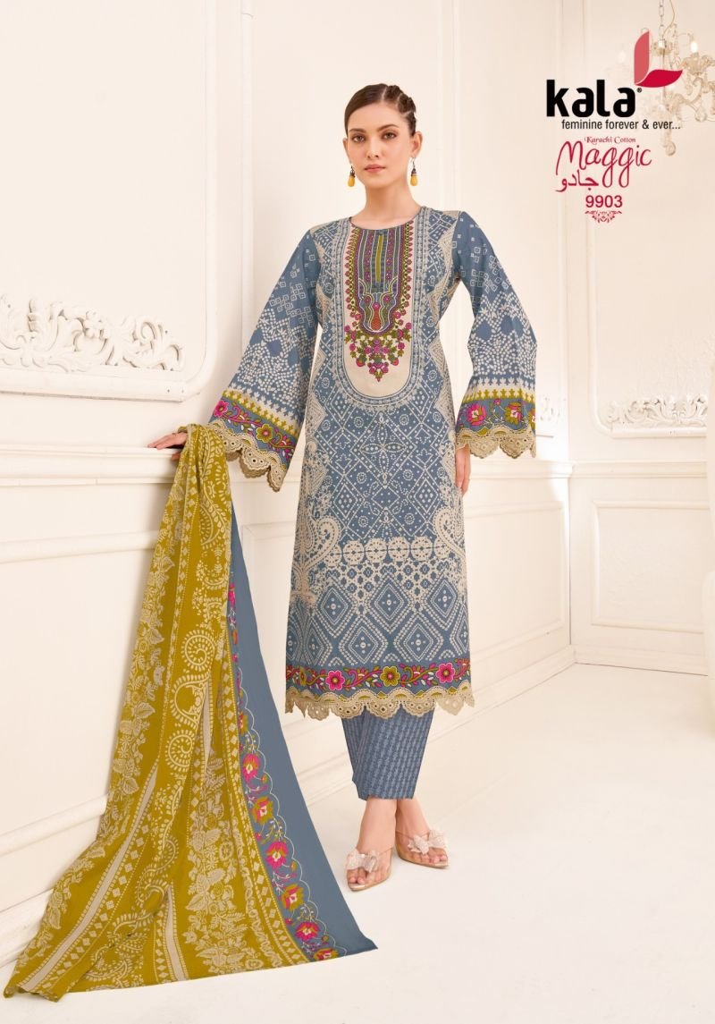 Stylish Kala Maggic Vol 25 Readymade Cotton Karachi Kurti Pant With Dupatta Wholesale 2026