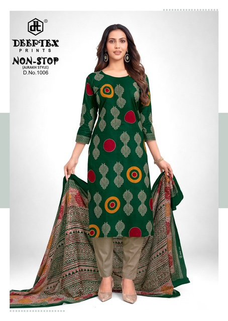 Deeptex Non Stop Ajrakh Vol 1 Cotton Printed Dress Material Wholesale