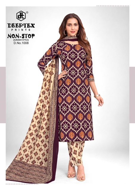 Deeptex Non Stop Ajrakh Vol 1 Cotton Printed Dress Material Wholesale