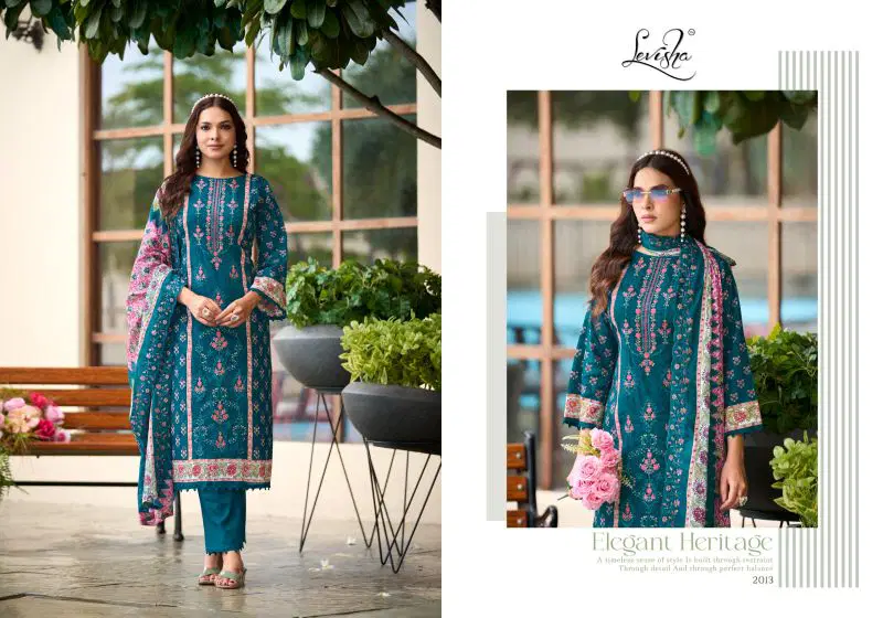 Levisha Madhubala Vol 20 Cambric Lawn Cotton Embroidered Dress Material Wholesale