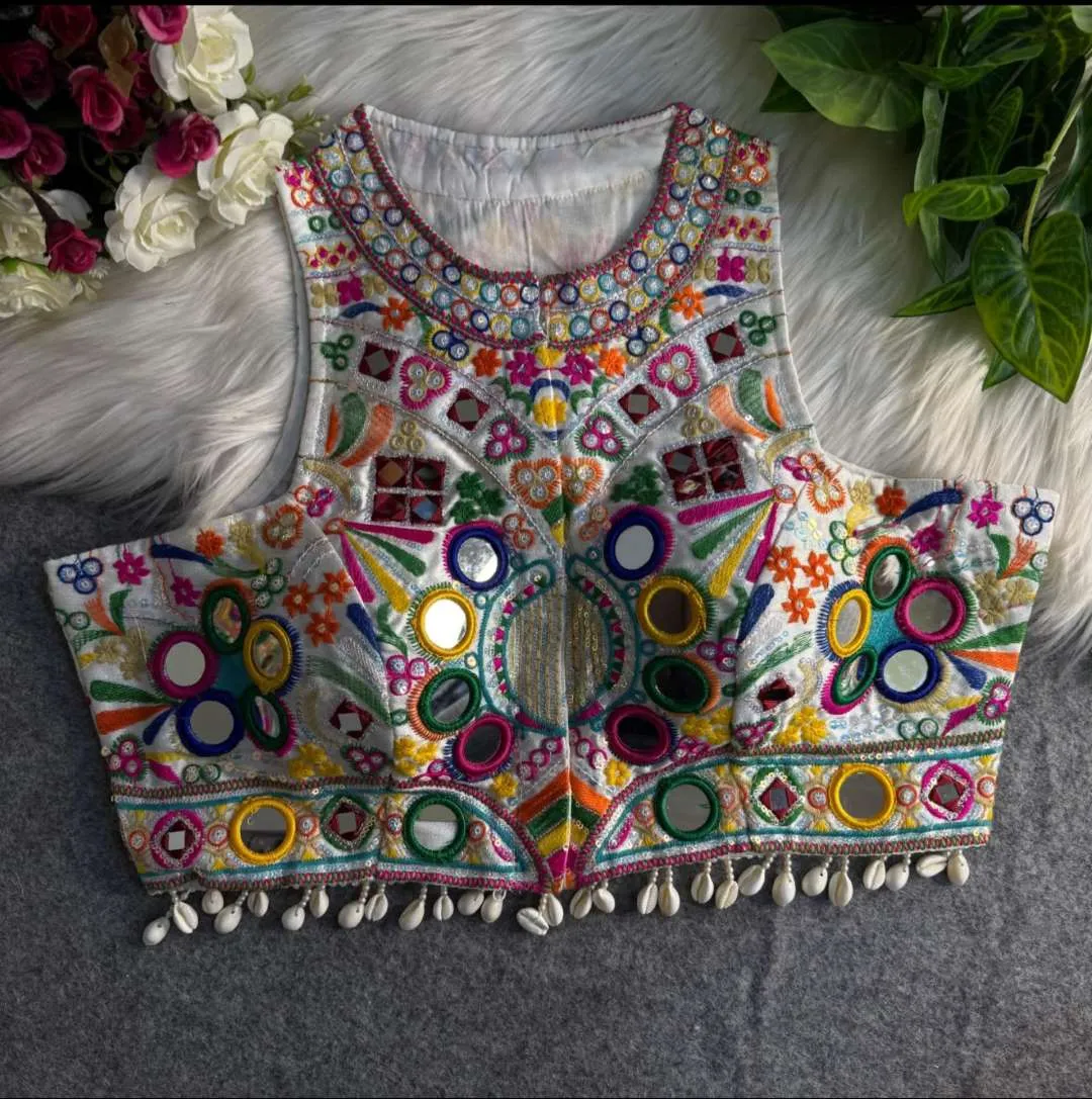 Ruhi Kutchi Silk Navratri Blouse Wholesale Online India