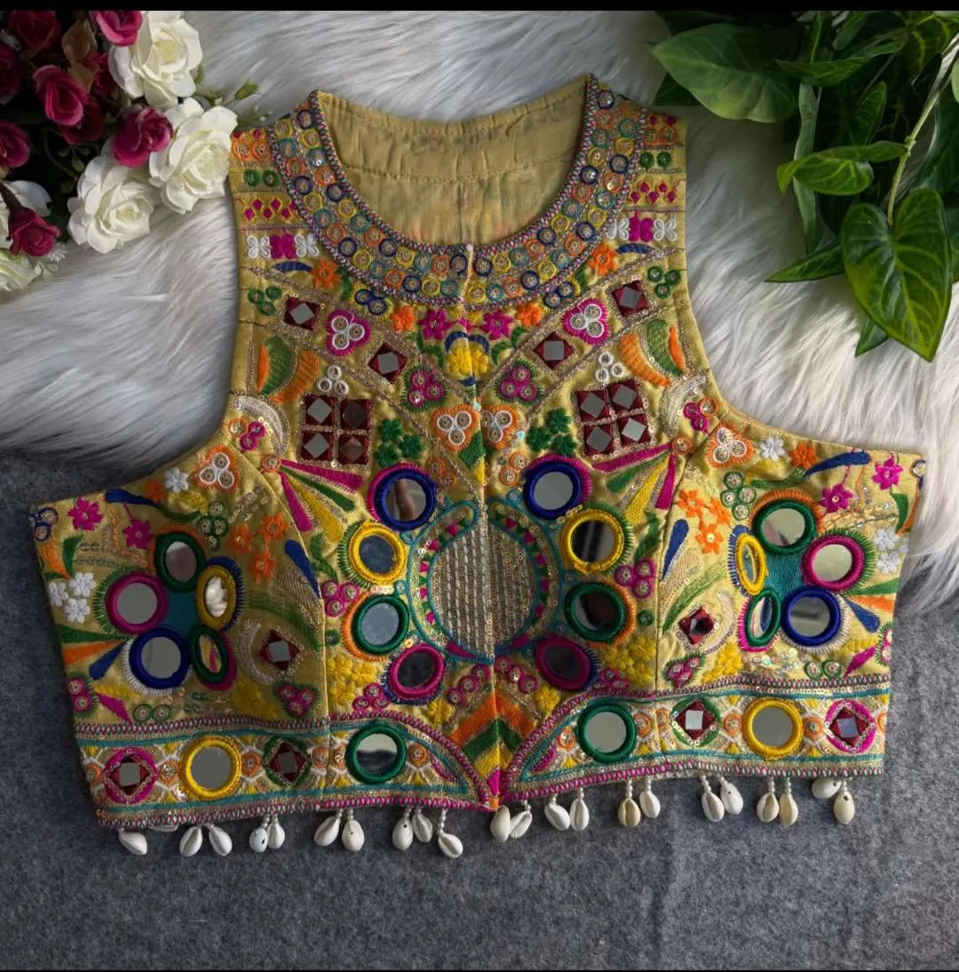 Ruhi Kutchi Silk Navratri Blouse Wholesale Online India