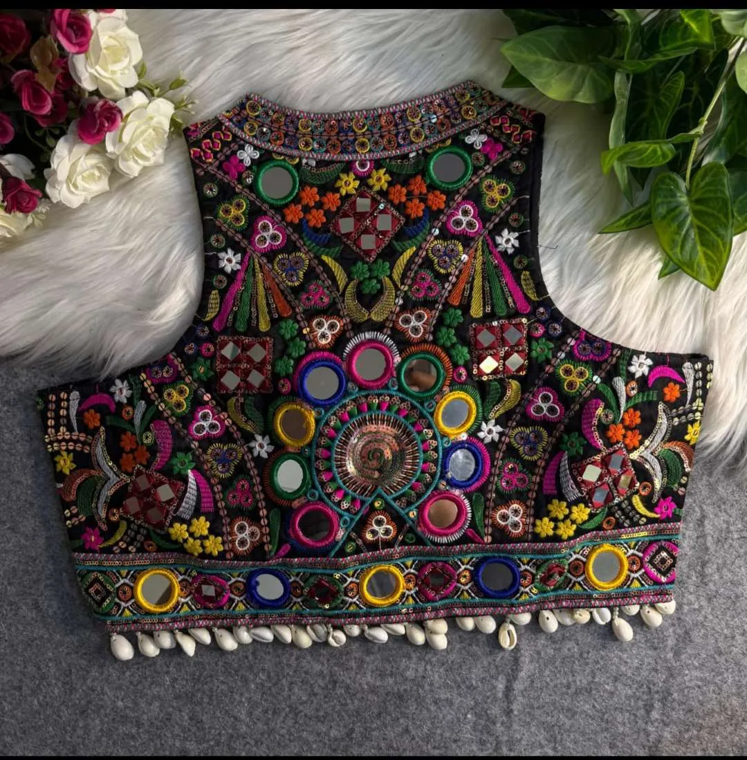 Ruhi Kutchi Silk Navratri Blouse Wholesale Online India