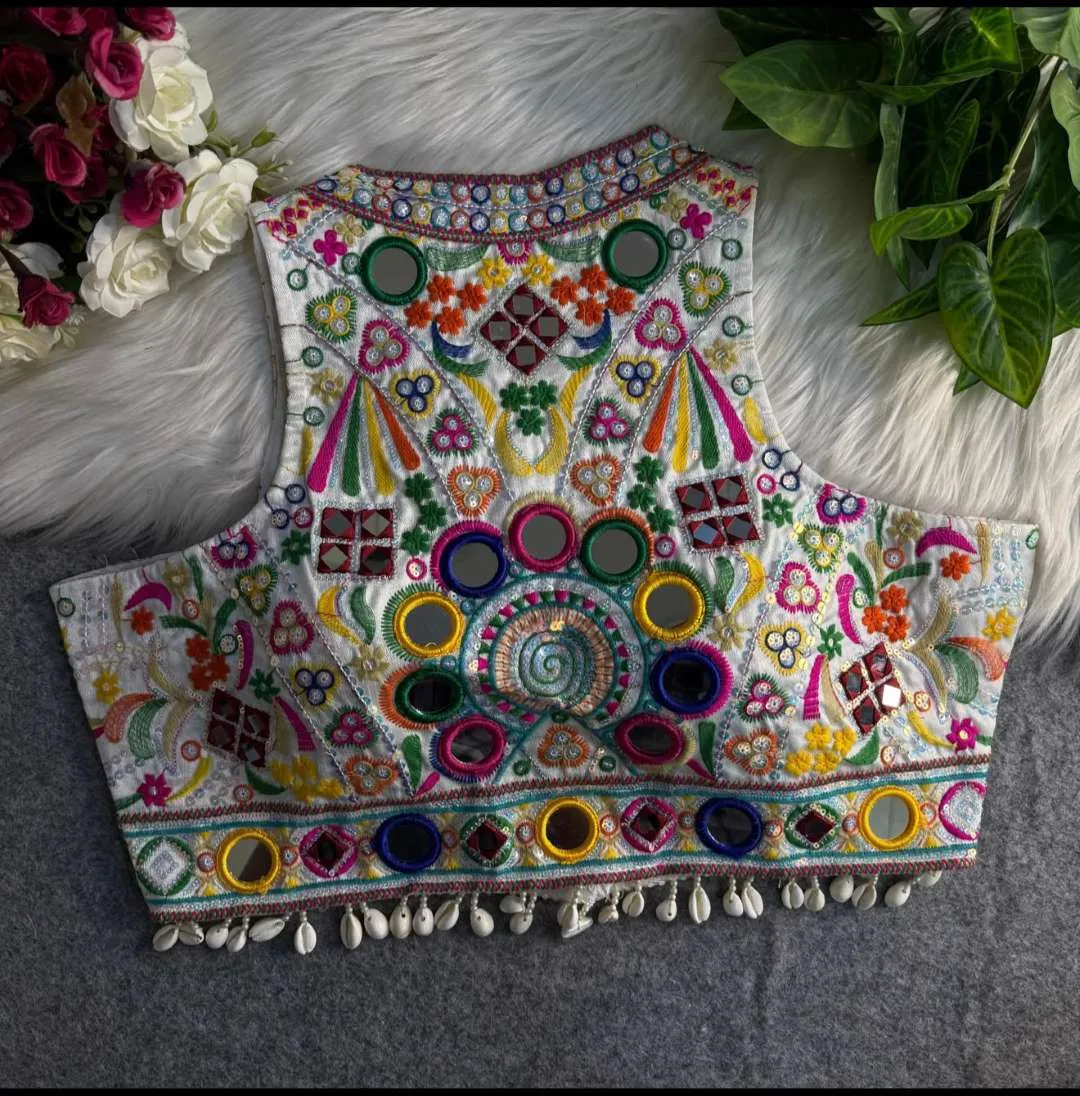 Ruhi Kutchi Silk Navratri Blouse Wholesale Online India