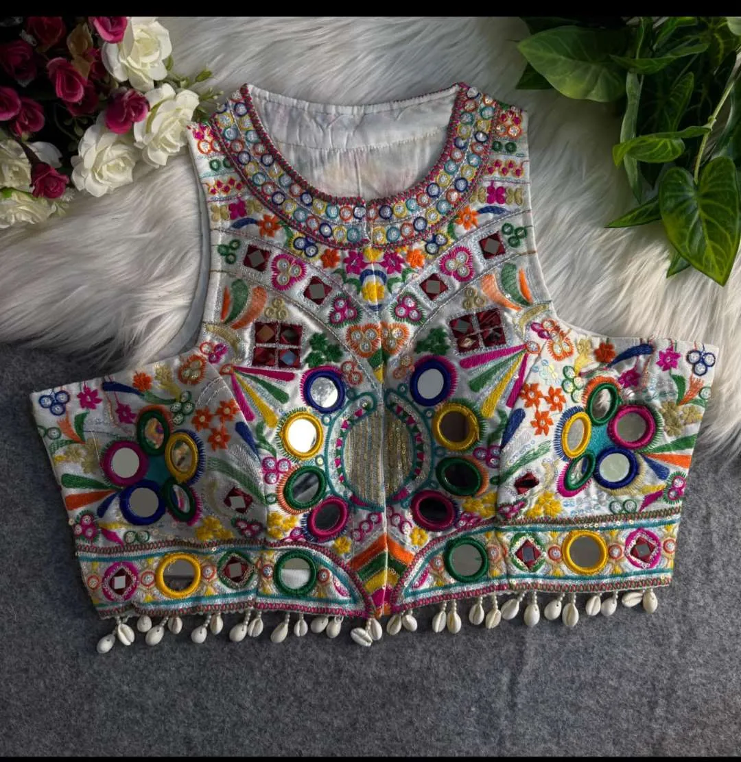 Ruhi Kutchi Silk Navratri Blouse Wholesale Online India