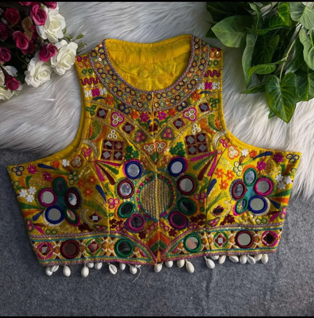 Ruhi Kutchi Silk Navratri Blouse Wholesale Online India