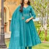 Stylish Aanchi Island Mul Chanderi Embroidered Anarkali Kurti With Bottom Dupatta Wholesale 2026