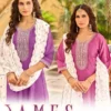 Aanchi James Crystal Silk Embroidered  Kurti With Bottom Dupatta Wholesale