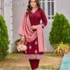 Buy Aanchi Pashmina Vichitra Silk Fancy Embroidered Kurti With Bottom Dupatta Wholesale 2026