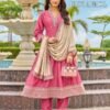 Launching Aanchi Plus Anmol Vichitra Silk Embroidered Kurti Bottom With Dupatta Wholesale 2026