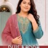 Aanchi Plus Badra Vichitra Silk Embroidered Anarkali Kurti With Bottom Dupatta Wholesale