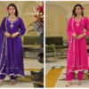 Buy Afsana Sawan Georgette Khatli Hand Work Anarkali Kurti With Bottom Dupatta Wholesale 2026