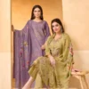 Alok Rosemont Viscose Maslin Embroidered Dress Material Collection Wholesale