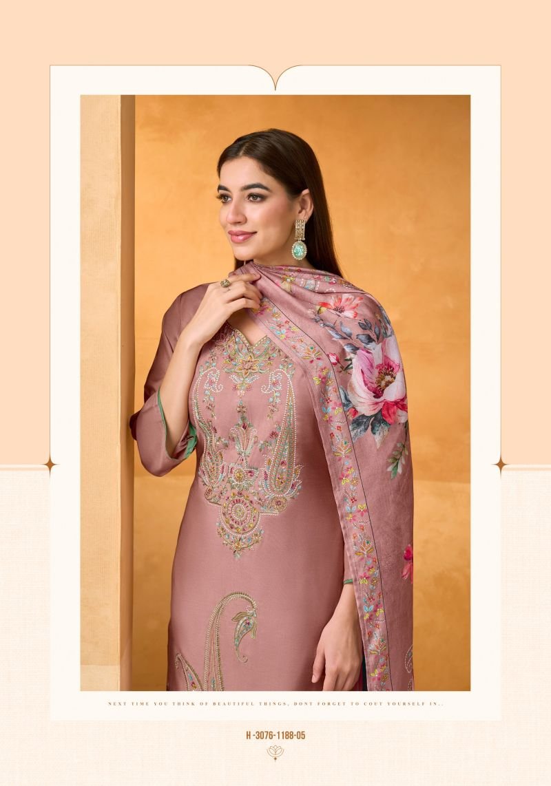 Beautiful Alok Rosemont Viscose Maslin Embroidered Dress Material Collection Wholesale 2026