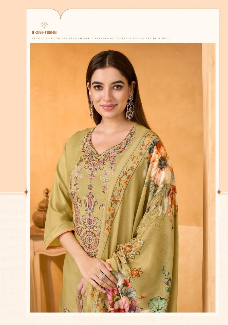 Beautiful Alok Rosemont Viscose Maslin Embroidered Dress Material Collection Wholesale 2026