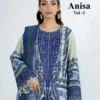 Alzohaib Anisa Vol 1 Chiffon Dupatta Cotton Patch Work Salwar Kameez Wholesale
