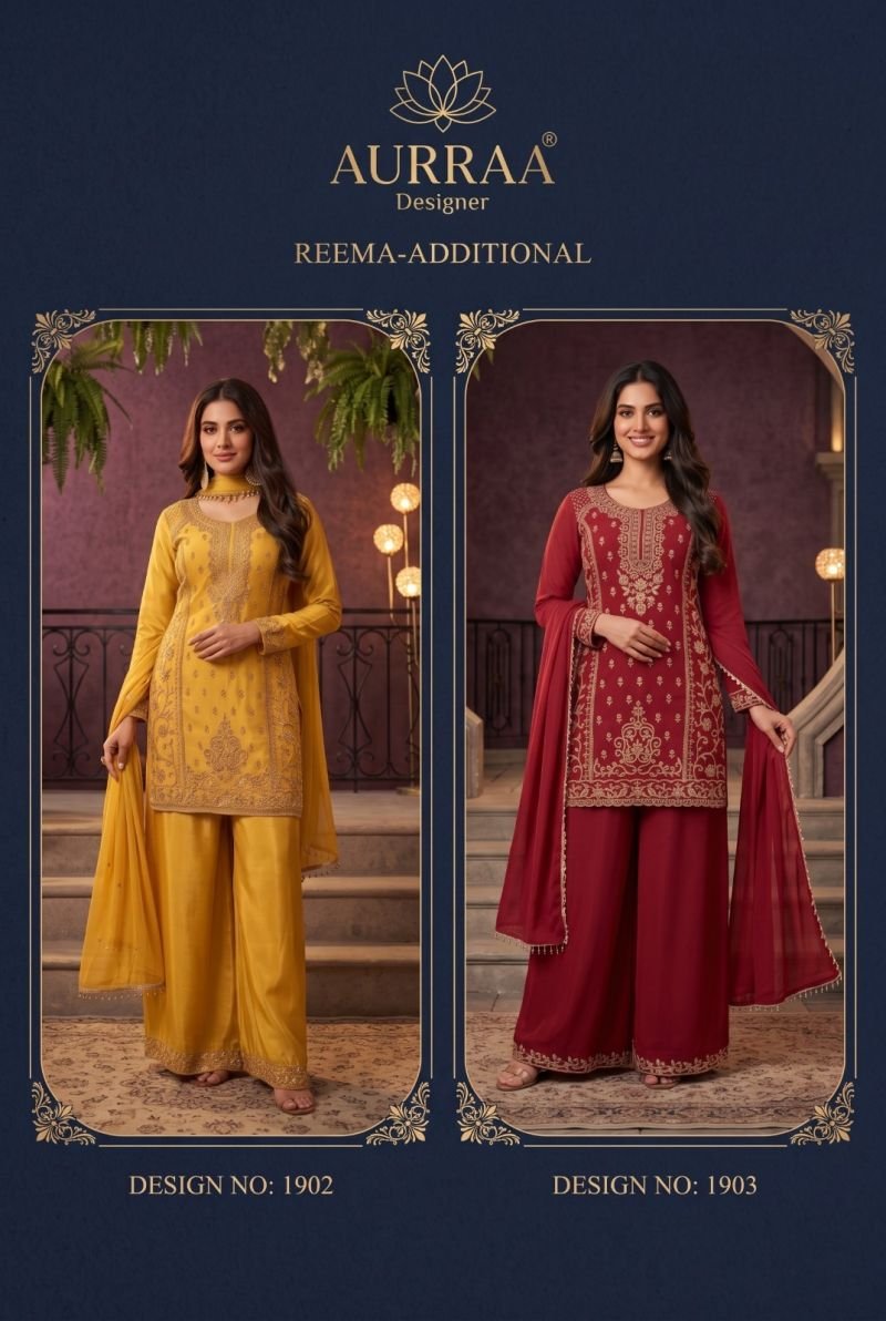 Buy Aurraa Reema Vol 2 Chinon Beads Work Salwar Kameez Collection Wholesale 2026