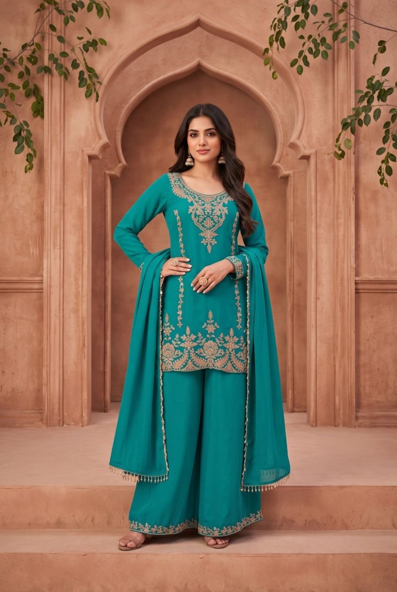 Launching Aurraa Rootika Chinon Beads Work Kurti With Bottom Dupatta Wholesale 2026