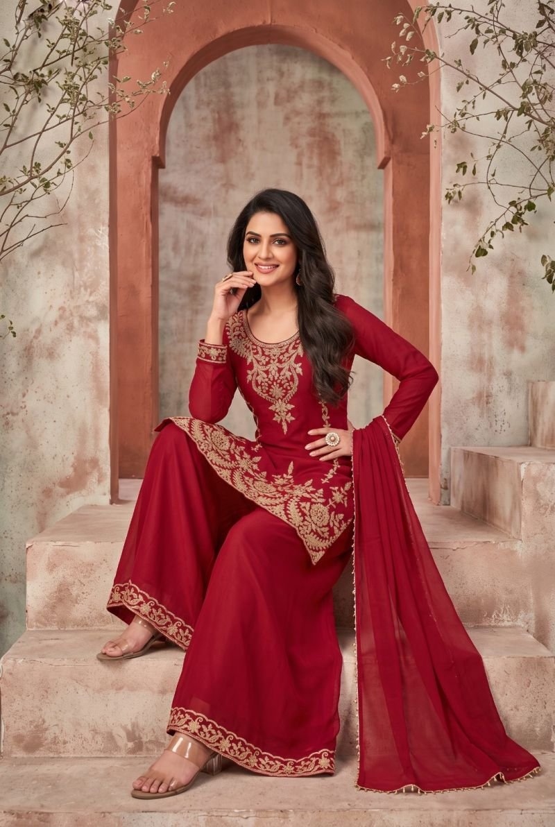 Launching Aurraa Rootika Chinon Beads Work Kurti With Bottom Dupatta Wholesale 2026