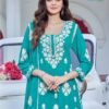 Latest Blue Hills Ashiya Rayon Thread Work Kurti With Bottom Dupatta Wholesale 2026