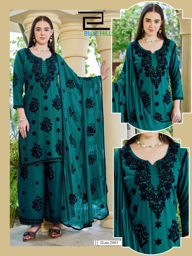 Launching Blue Hills Black Bunny Vol 30 Nx Rayon With Thread Work Kurti With Bottom Dupatta Wholesale 2026