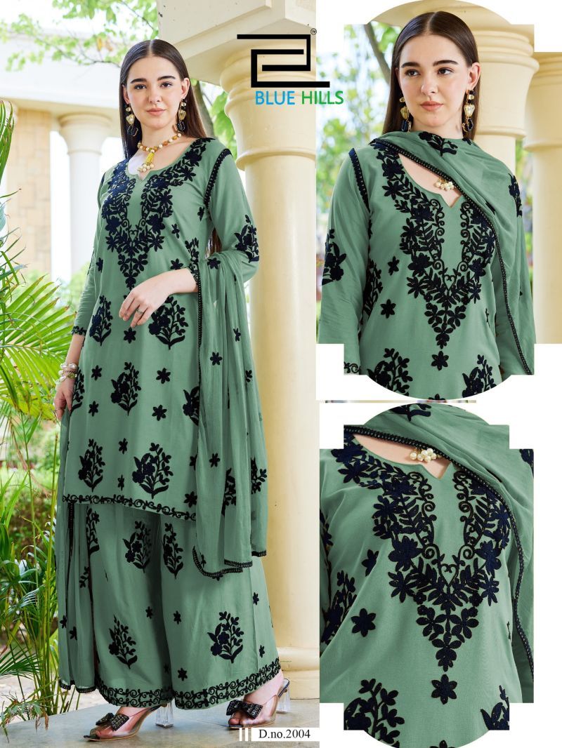 Launching Blue Hills Black Bunny Vol 30 Nx Rayon With Thread Work Kurti With Bottom Dupatta Wholesale 2026