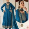 Launching Blue Hills Calista Plus Size Rayon Sequence Anarkali Kurti With Pant Dupatta Wholesale 2026