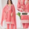 Stylish Blue Hills Congo Roman Silk Sequence Work Kurti With Bottom Dupatta Wholesale 2026