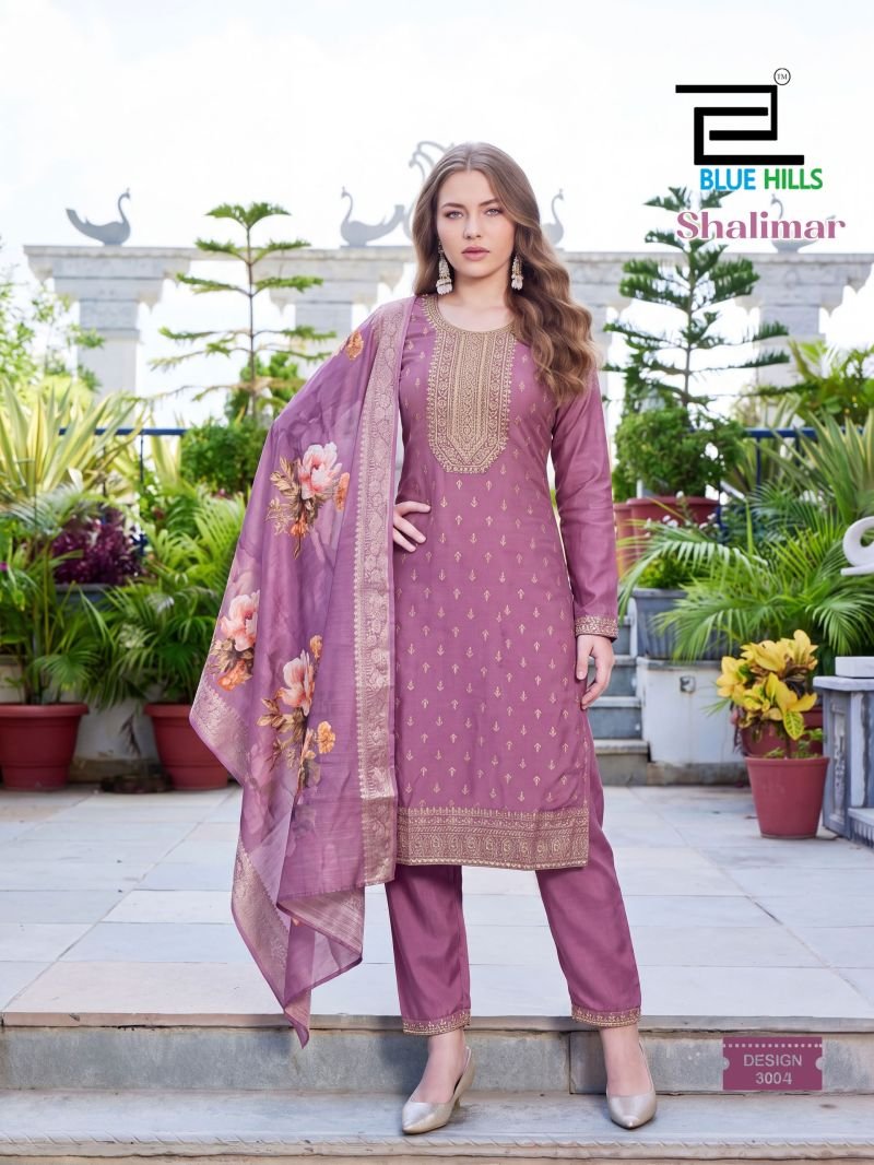 Latest Blue Hills Shalimar Plus Size Mul Chanderi Foil Printed Kurti With Pant Dupatta Wholesale 2026