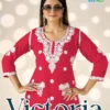 Blue Hills Victoria Vol 35 Rayon Thread Embroidered Kurti With Bottom Collection Wholesale