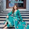 Blue Hills Zubeida Mul Chanderi Foil Print Sequence Work Kurti With Bottom Dupatta Wholesale