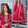 Stylish Blue Hills Zubeida Mul Chanderi Foil Print Sequence Work Kurti With Bottom Dupatta Wholesale 2026
