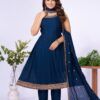 Stylish Deecee Aanchi Vichitra Silk Embroidered Flared Kurti With Bottom Dupatta Wholesale 2026