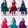 Stylish Deecee Aanchi Vichitra Silk Embroidered Flared Kurti With Bottom Dupatta Wholesale 2026
