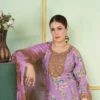 Deecee Alizeh Biba Dobby Print Sequence Embroidered Anarkali Kurti With Bottom Dupatta Wholesale