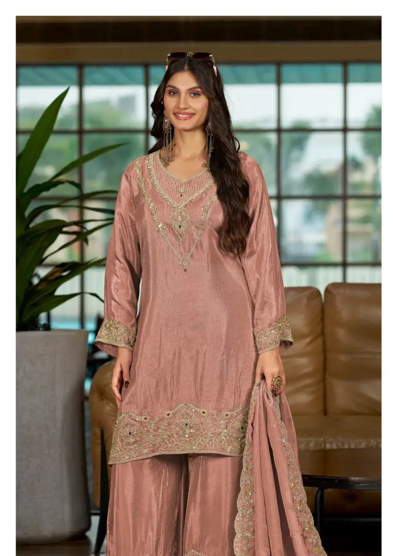 Deepsy D 3502 A To D Readymade Viscose Tissue Silk Beats Work Salwar Kameez Wholesale