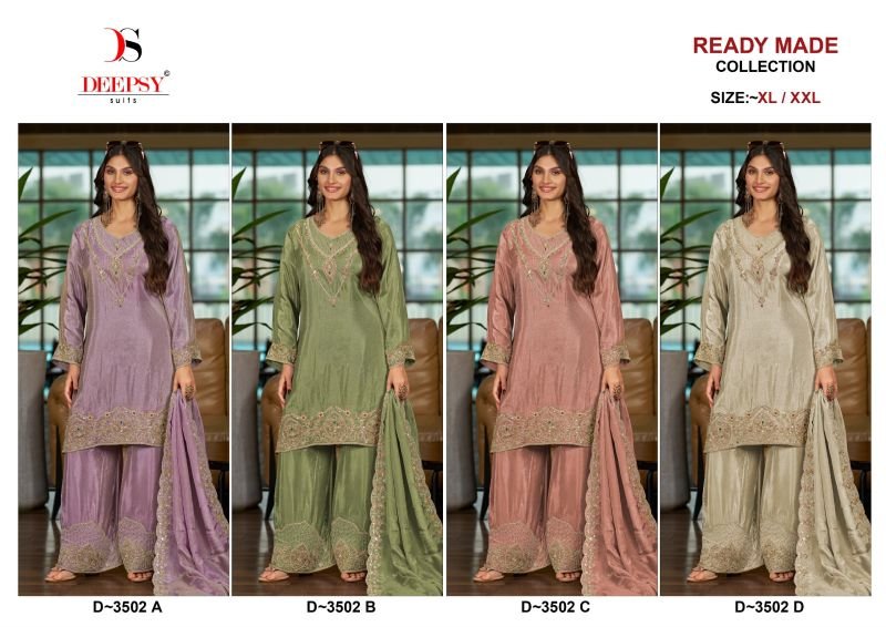 Buy Deepsy D 3502 A To D Readymade Viscose Tissue Silk Beats Work Salwar Kameez Wholesale 2026