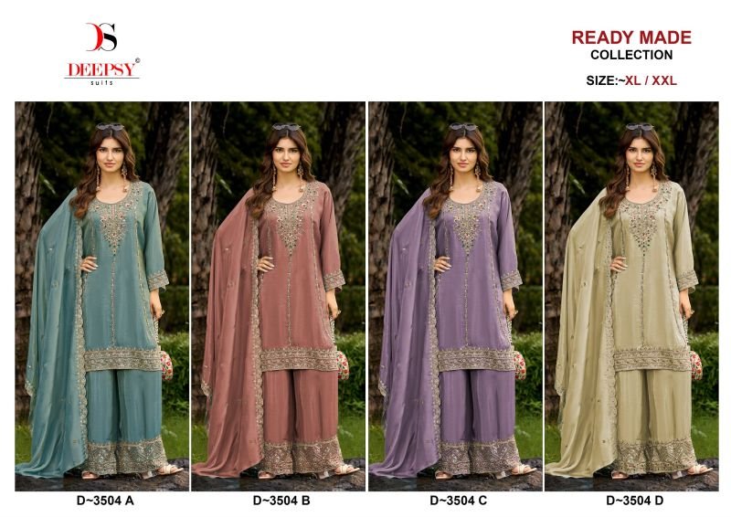 Stylish Deepsy D 3504 A To D Readymade Viscose Tissue Silk Beads Work Salwar Kameez Collection Wholesale 2026