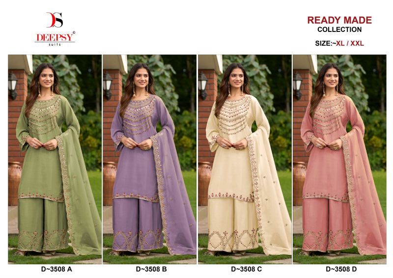 Launching Deepsy D 3508 A To D Readymade Pure Viscose Tissue Silk Beats Work Salwar Kameez Wholesale 2026