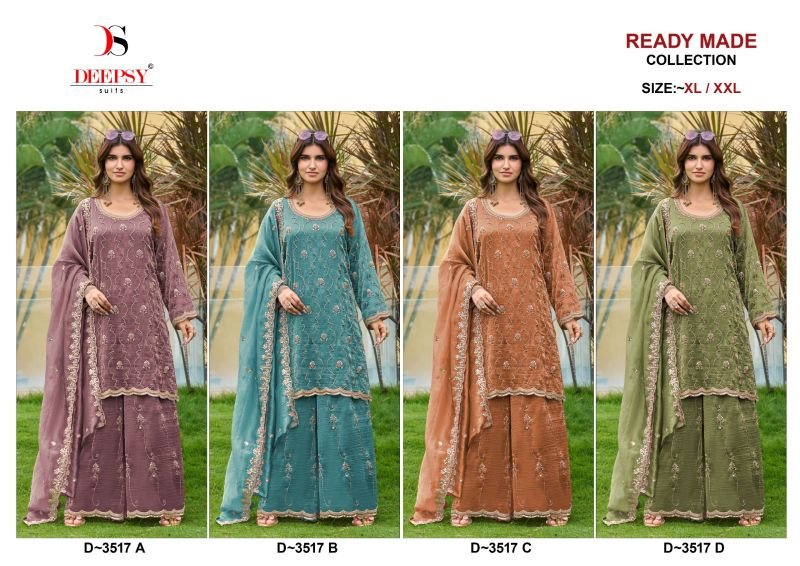 Launching Deepsy D 3517 A To D Readymade Salsa Silk Beats Work Salwar Kameez Wholesale 2026