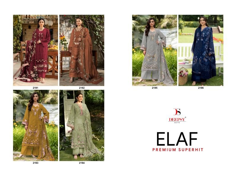 Deepsy Elaf Premium Superhit Cotton Self Embroidered Salwar Kameez Wholesale