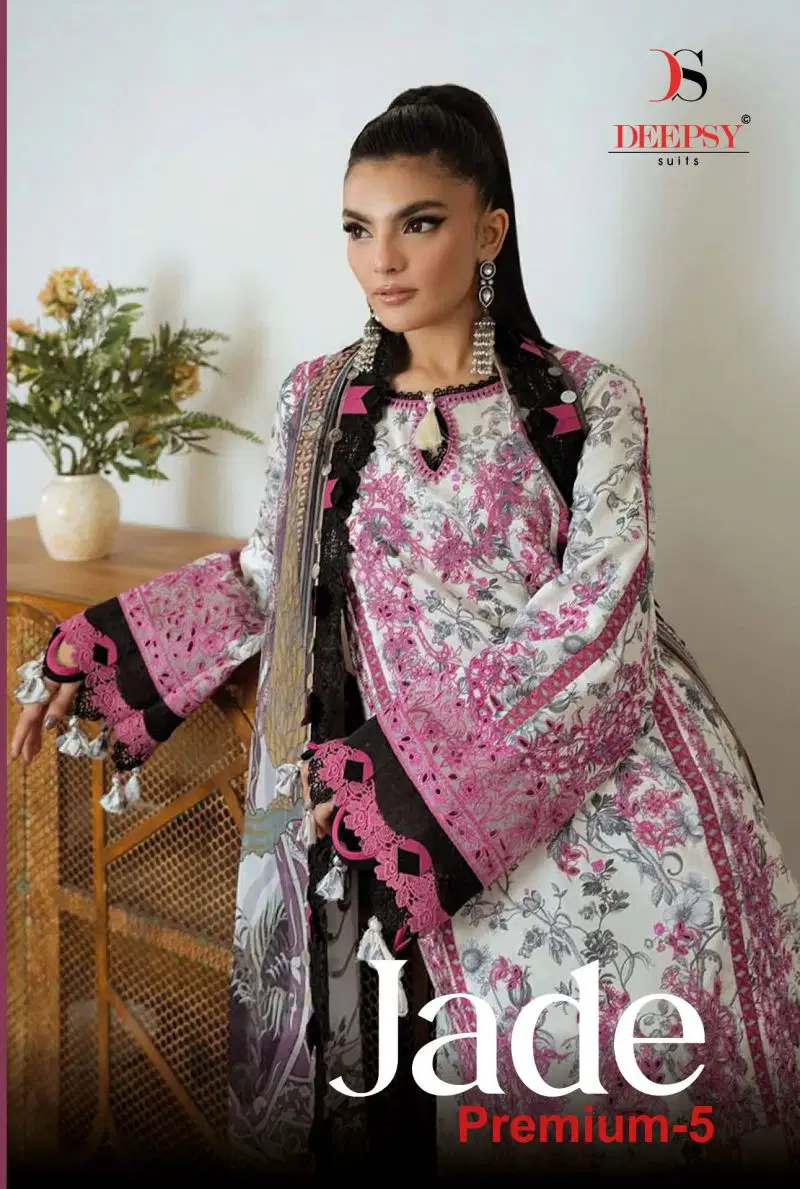 Deepsy Jade Premium Vol 5 Chiffon Dupatta Lawn Embroidered Pakistani Salwar Kameez Wholesale
