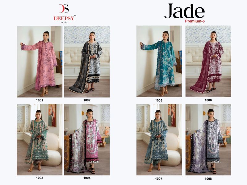 Launching Deepsy Jade Premium Vol 5 Chiffon Dupatta Lawn Embroidered Pakistani Salwar Kameez Wholesale 2026