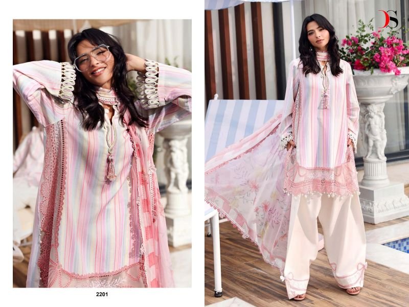 Deepsy Maria B M Print Vol 9 Chiffon Dupatta Cotton Printed Salwar Kameez Wholesale