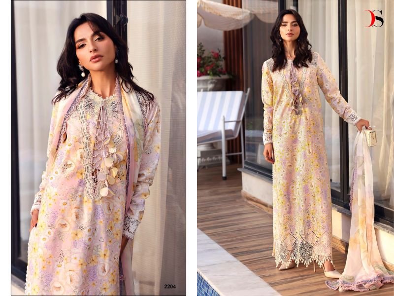 Deepsy Maria B M Print Vol 9 Chiffon Dupatta Cotton Printed Salwar Kameez Wholesale