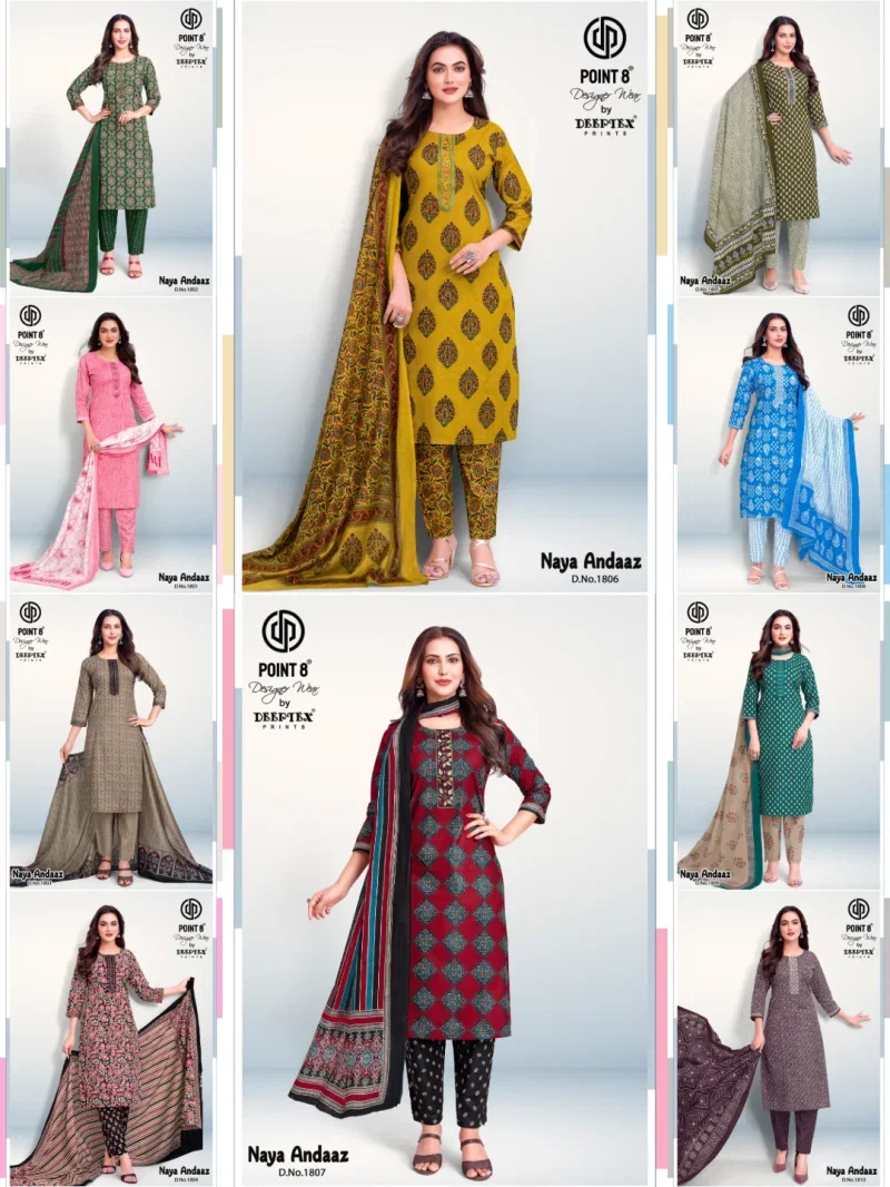 Launching Deeptex Naya Andaaz Vol 18 Readymade Cotton Kurti Pant With Dupatta Wholesale 2026