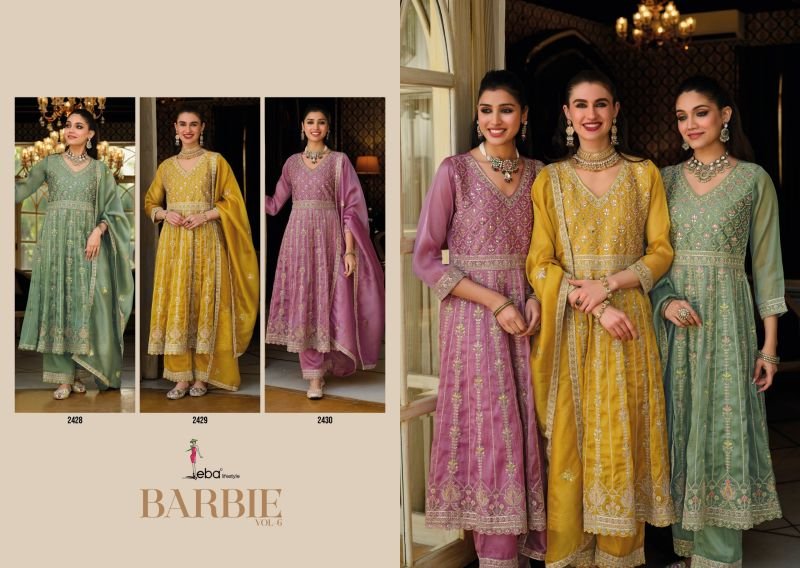 Beautiful Eba Barbie Vol 6 Simar Designer Embroiderd Salwar Kameez Collection Wholesale 2026