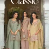 Eba Classic Chinon Embroidery Work Salwar Kameez Collection Wholesale