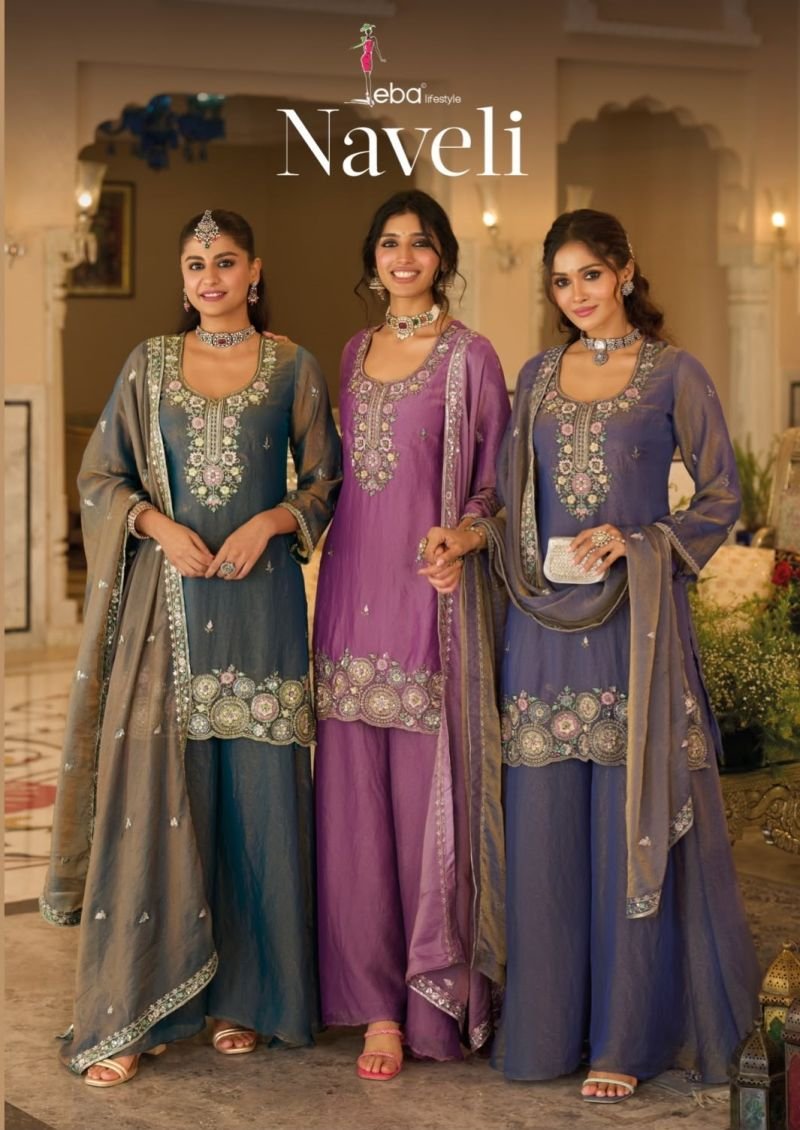 Eba Naveli Mocha Beats Work Designer Salwar Kameez Wholesale