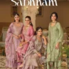Eba Sabhnam Chinon Heavy Embroiderey Work Salwar Kameez Wholesale